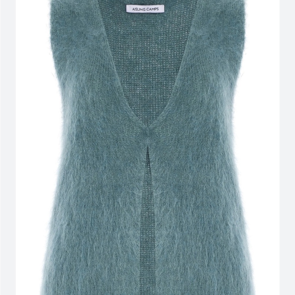 Aisling Camps Teal Mohair Sweater Vest